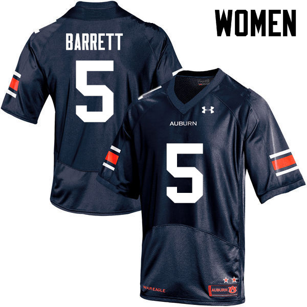 Women Auburn Tigers #5 Devan Barrett College Football Jerseys-Navy - Click Image to Close